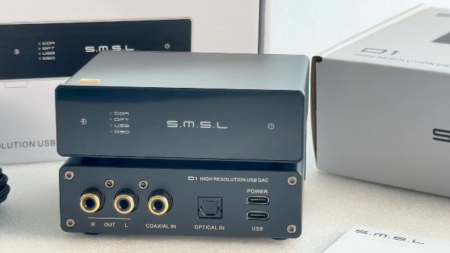 S.M.S.L D1 Audio Dac | Fiber/Coaxial/USB Input | RCA Output | ROHM